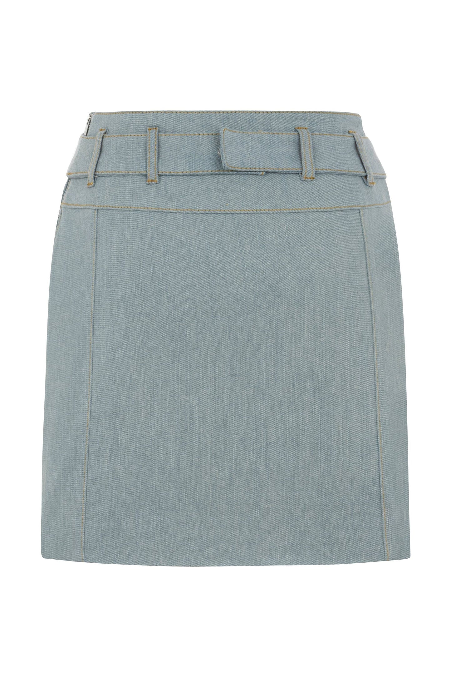 MONTE J LOGO BELTED SKIRT
