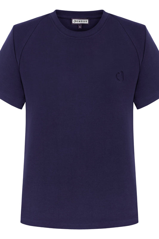 J Logo Oversize Purple Basic T-Shirt