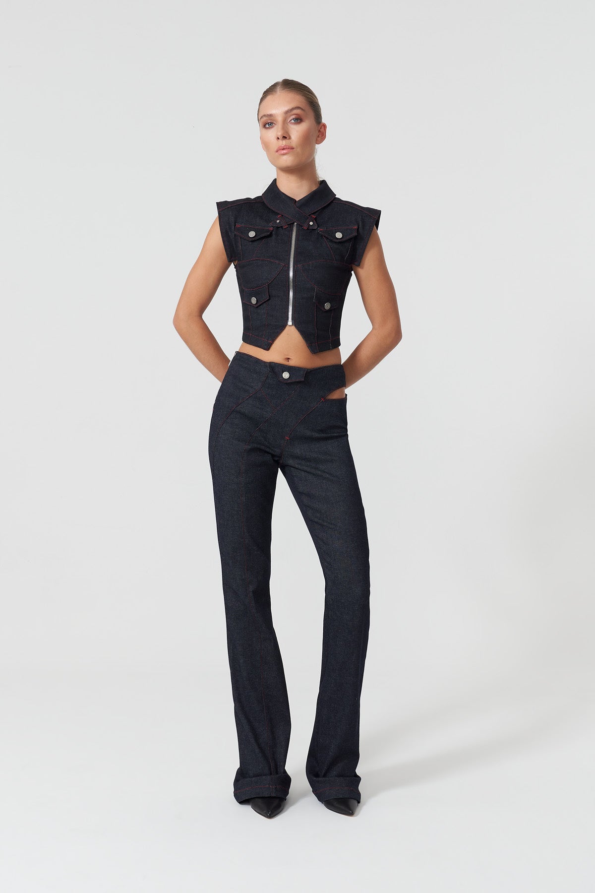Davidson Cut Out Wide Leg Pants