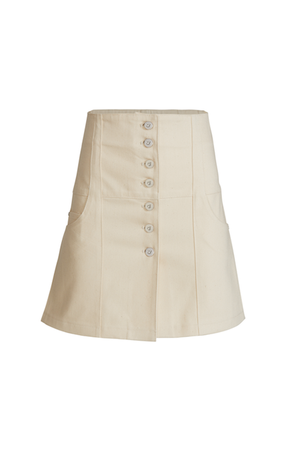 Uniqlo chino clearance front button skirt