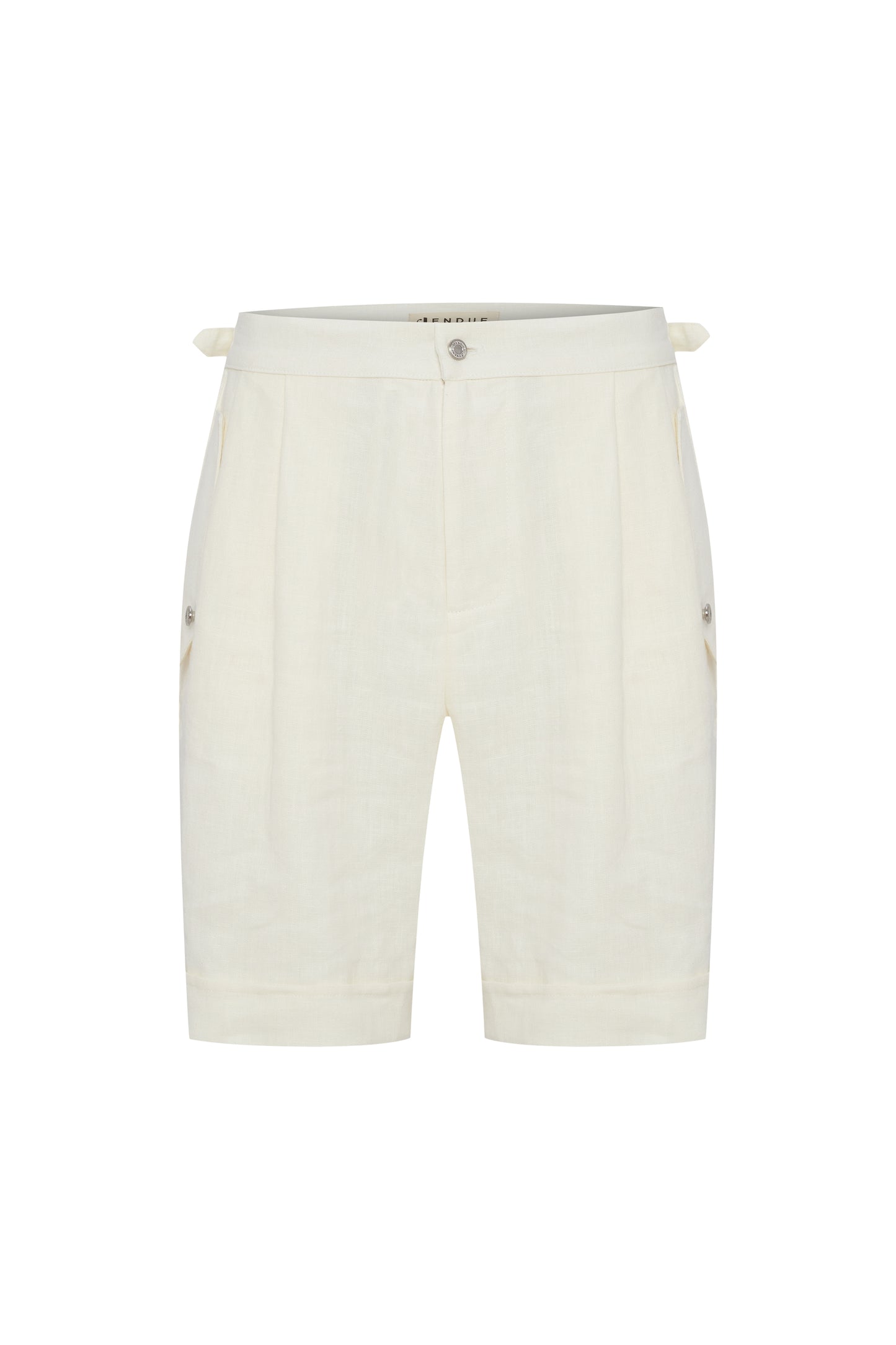 LUCIA MEN ECRU LINEN SHORT