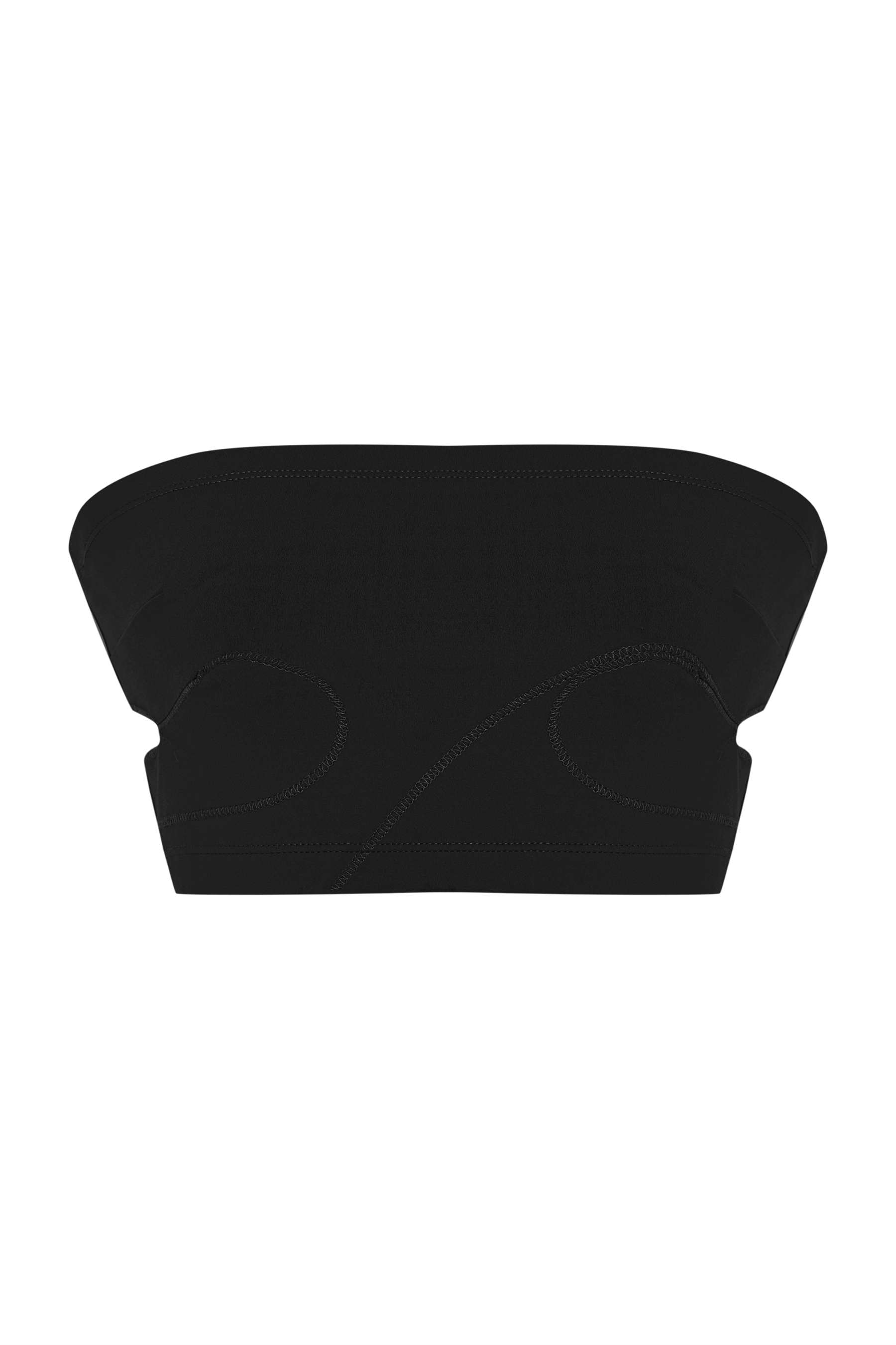 JENDUE Soline Crop - Seamless Strapless Bandeau Top 1