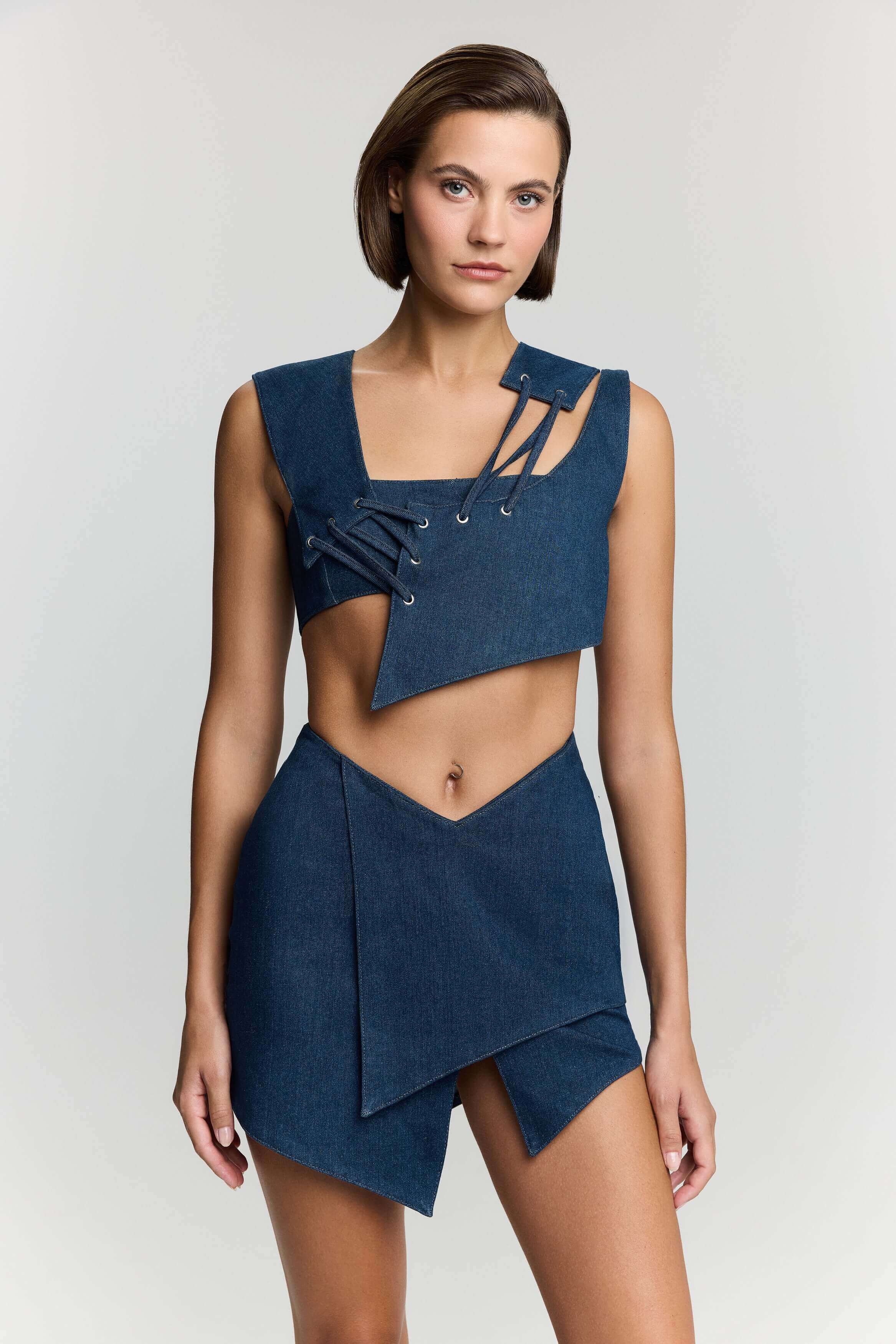 Denim Mini Skirts