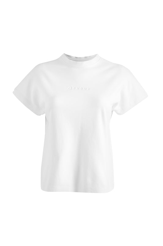 Jendue Oversized Basic White T-Shirt