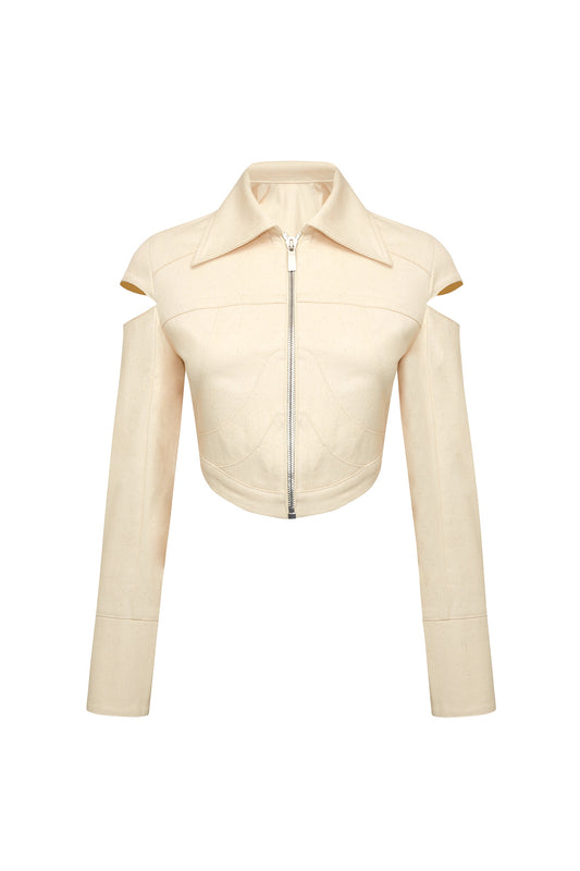 Chaby Cut Out Shoulder Jacket