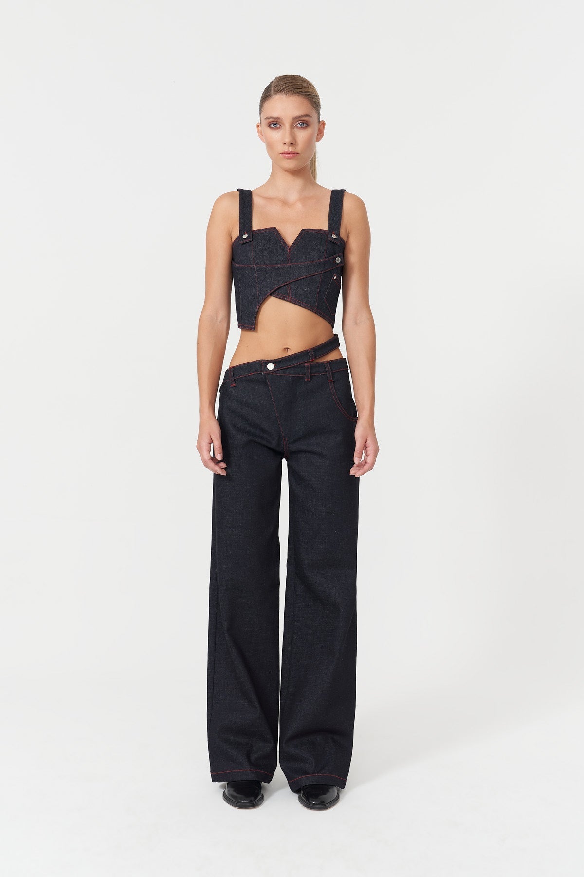 Davidson Asymmetric Belt Pants