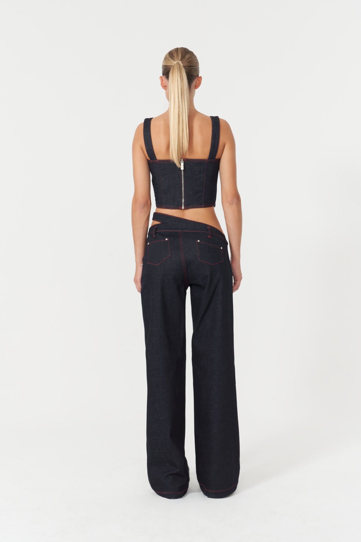 Davidson Asymmetric Belt Pants