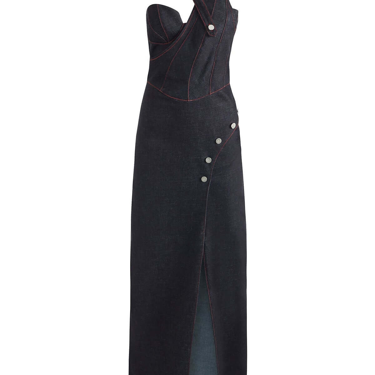 diesel denim maxi dress Davidson Cross Neck Maxi Dress in Deep Blue