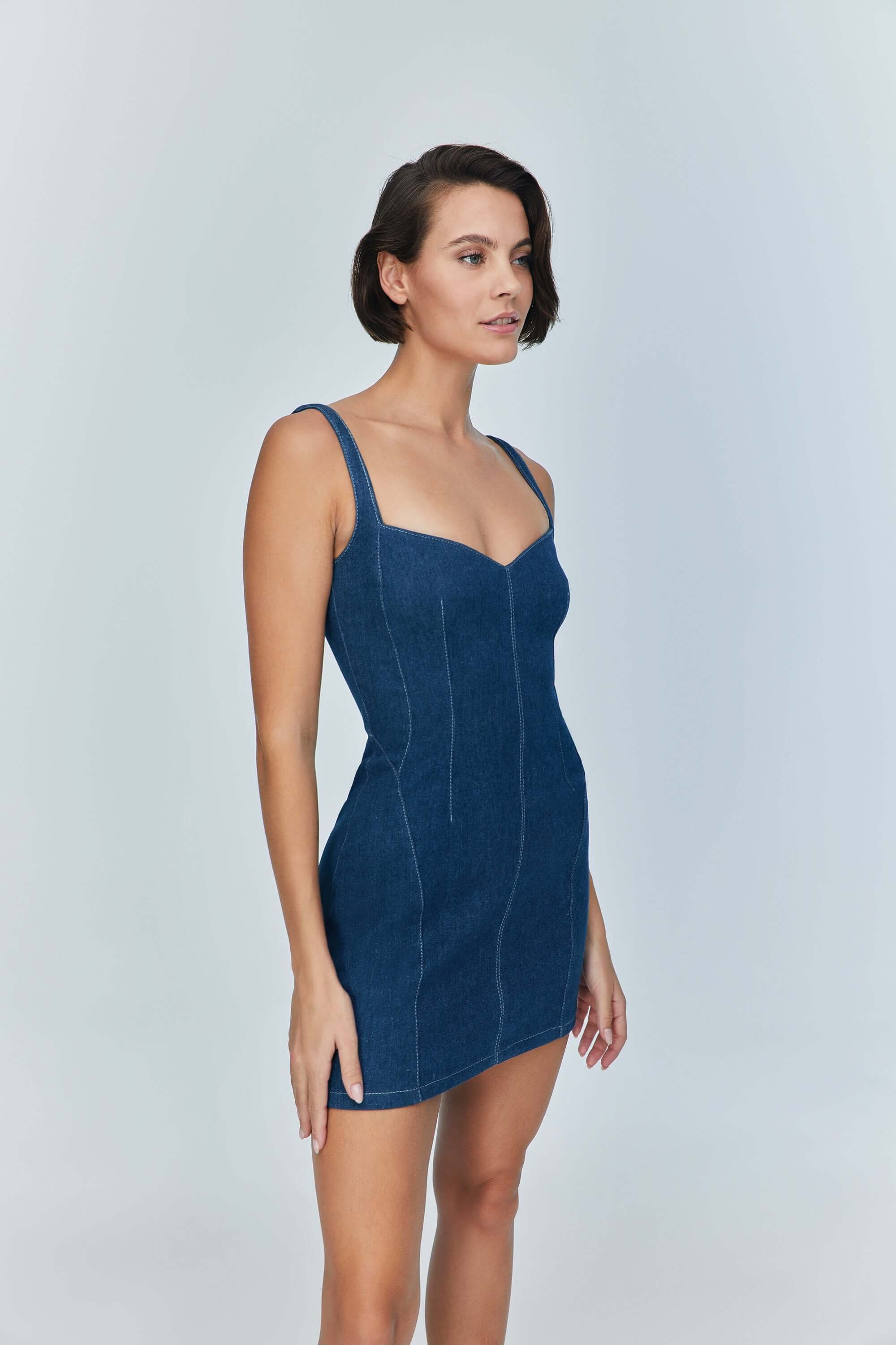JENDUE Sosa Denim Mini Dress