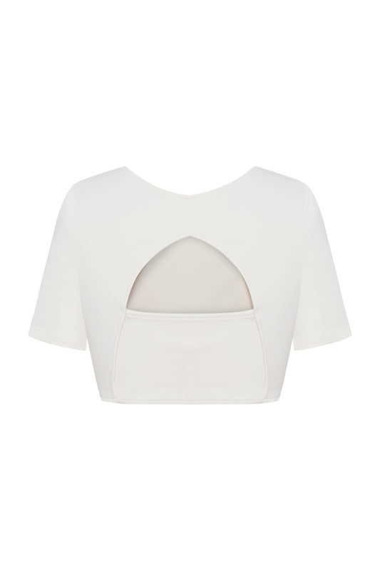RONNY WHITE JERSEY CROP