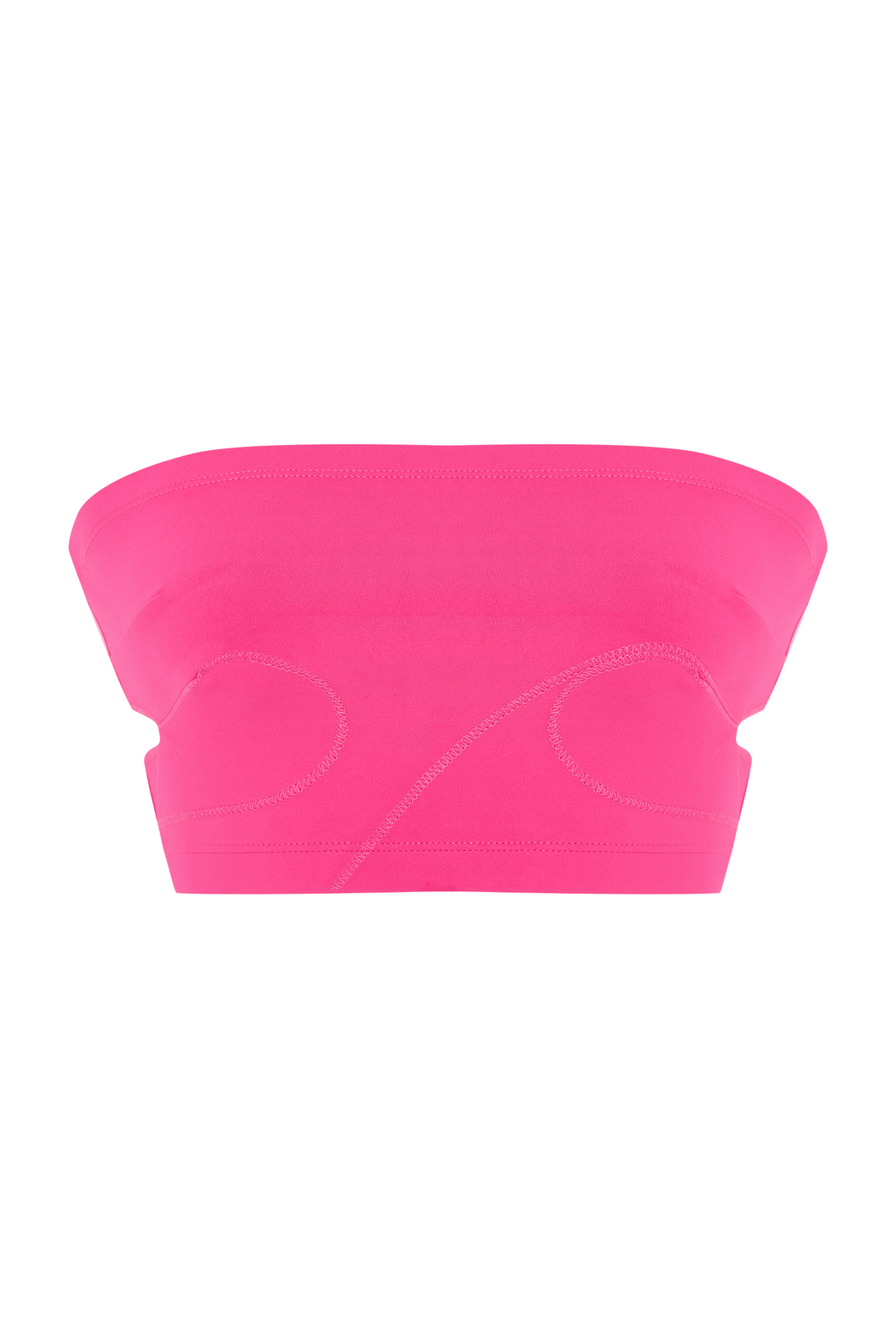 JENDUE Soline Crop - Seamless Strapless Bandeau Top 4